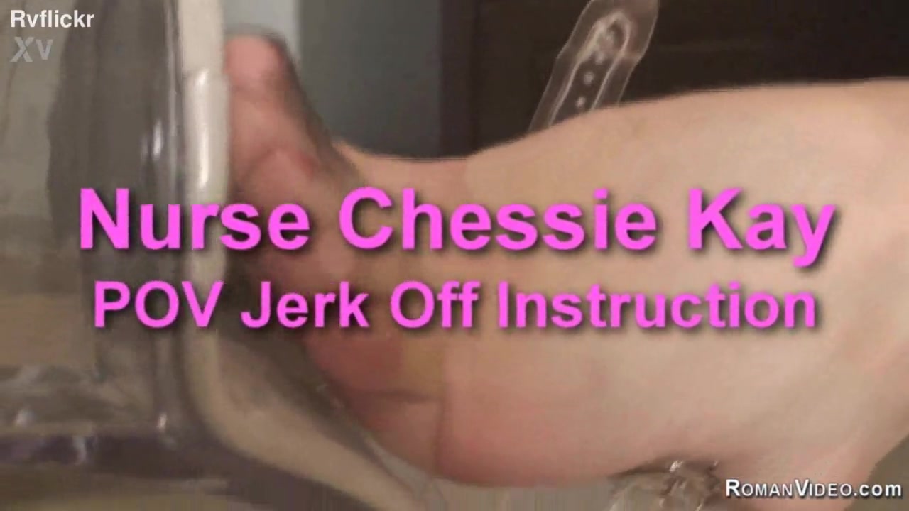 POV JOI медсестра Chessie Kay командует дрочить член